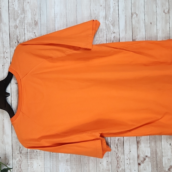 Eddie Bauer workwear, 0318, Men's orange work Tee Shirt, great condition, Sz S - Picture 5 of 6